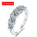 Serenity 3.6ct D Moissanite Rings For Women Men Gift S925 Sterling Silver Jewelry Sparkling Lab Diamond Wedding Rings Plated 18K